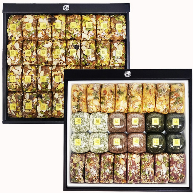 조현제떡연구소 약식 약밥 3kg 95g 32p 약식+백설기 갓성비세트 중 아침식사대용 건강식 약식맛집 가성비굿 선물로좋은 영양밥 하루견과류 소금설탕조절맟춤, 5.8kg, 60개, 기본염 기본당, 약식+궁중{프리미엄포장}선물2단세트