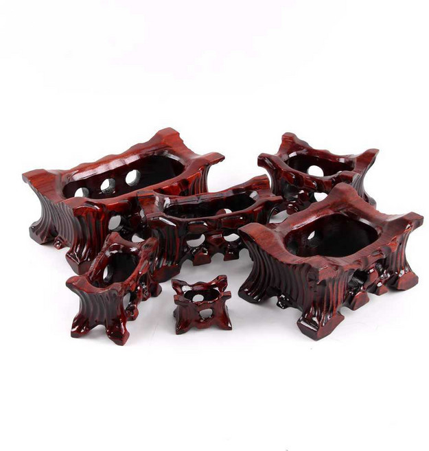 수석 받침대 돌 원목 좌대 사각 수반 장식품 진열대, 받침대ㅣ15x10x10cm