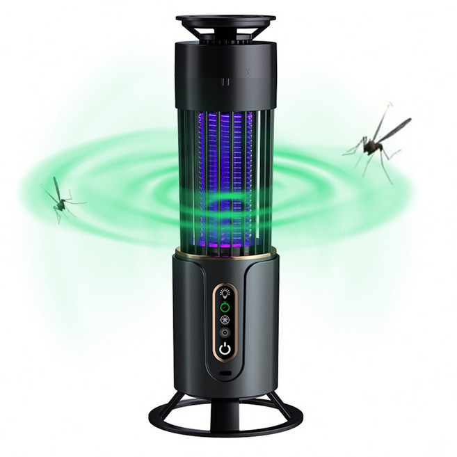 전기 모기퇴치기 가정용 해충퇴치기 해충 흡입식 포충기 무드등 야외 곤충 킬러 듀얼램프 3단계 타이밍 포충기