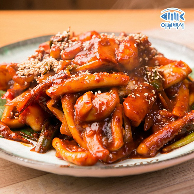 어부백서 매콤달콤한 오징어볶음 400g, 3개