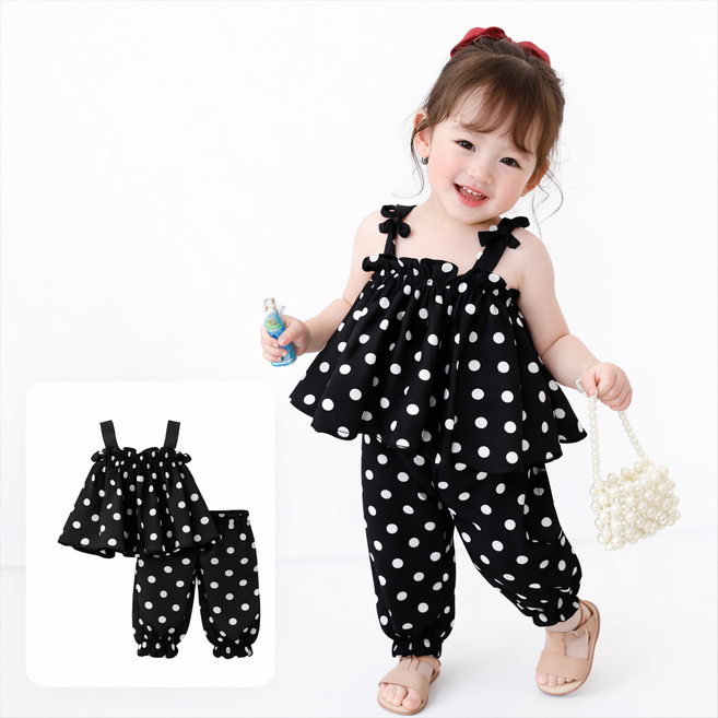 아동 상하복 나시 세트 여름 데일리룩 통기성 냉감 소재 외출복 실내복