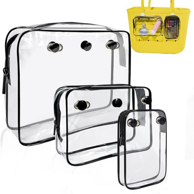 보그 백 액세서리용 투명 삽입 디자이너 지퍼 내부 분배기 보관 호환 가능 여행