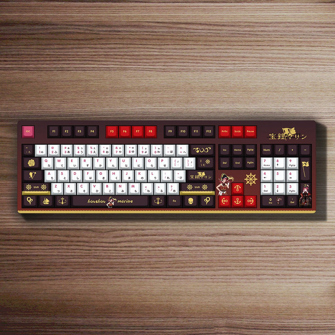 TSA 홀로라이브 3기생 호쇼 마린 유선 기계식 키보드, 적축, 풀컬러