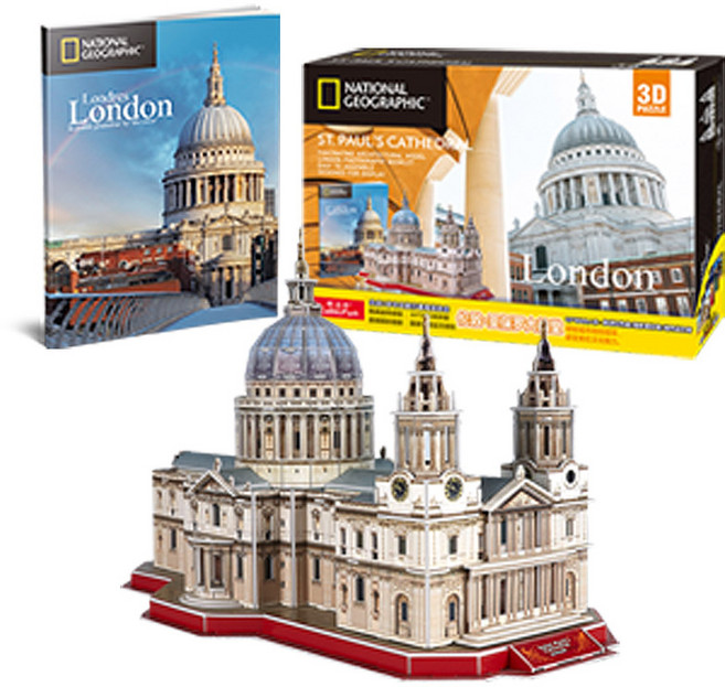 큐빅펀 내셔널지오그래픽 세인트폴 대성당 / 정식 라이센스 포토북 포함 세계 유명도시 건축물 3D퍼즐, 1세트