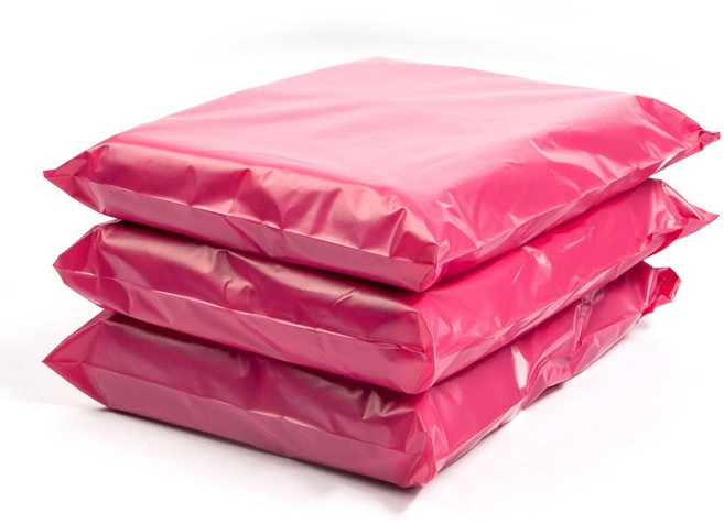 더담아 HDPE 택배봉투 핑크, HDPE(0.08) 핑크, 40x50+4(100장)