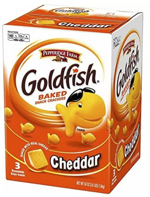 페퍼리지팜 골드피쉬 백드 스낵 크래커 체다 3개입, 1.6kg, 1개 - 쿠팡