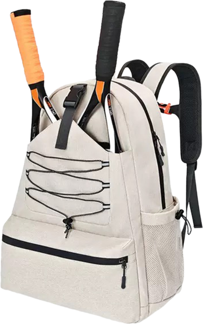 더클라 테니스 배드민턴 가방 라켓 백팩, 샌드 베이지, 1개
