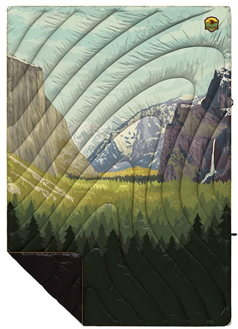 Rumpl 오리지널 푹신한 담요 - 100% 재활용 합성 단열재가 있는 따뜻한 방수 캠핑 담요 132.1cm x 190.5cm(52 75인치) 퍼피 V1 아리조나 페이드