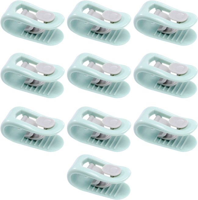 멜팅마켓 침대 이불 고정 클립 집게, 10개, 그린