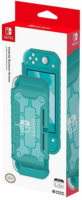 Nintendo Switch Lite Hybrid System Armor (Turquoise) by HORI - Officially Licensed, Nintendo Switch Lite Hybrid Sy
