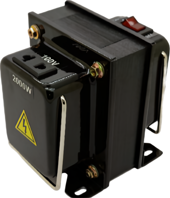 JOSHIN專利變壓器 附發票 攜帶式 110V轉220V雙向升降(附電源線 過載保護器), 1個, 2000W黑色