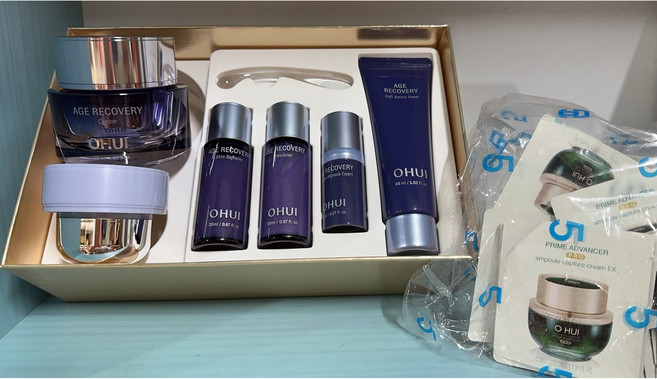 OHUI 오휘 에이지 리커버리 크림 증량기획 세트 50ml + 리필 50ml + 프라임 어드밴서 크림 60장x1ml 증정, 1세트