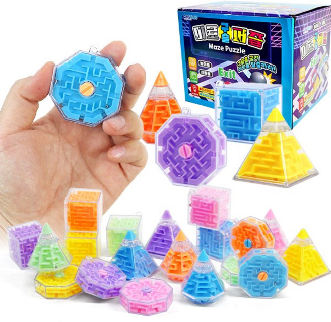 (TOY7)500 미로구슬퍼즐 100개입 (1갑) 단체선물 장난감, 단품, 100피스, 1세트