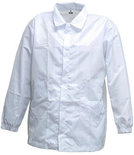 MK 제전방진복 사파리 Y카라 화이트, _WHITE(흰색), 1개