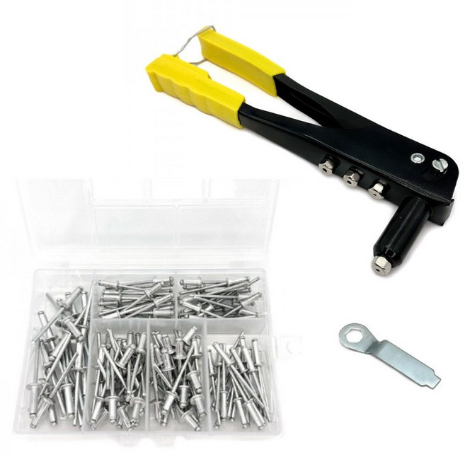 리벳건+리벳못 세트 리베트 아답터 세트, 1개, 리벳건1개+리벳못