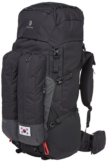 블랙야크 대형 등산 배낭 85리터 트레일러닝 백팩킹 아웃도어 산행 백팩 생존가방 롯지85 2BYKSX4918, FREE, BLACK