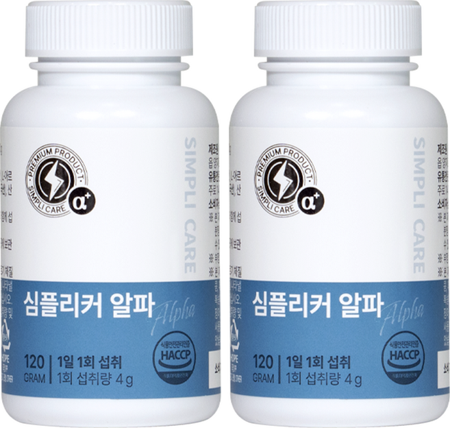 심플리커 알파 장어20배 남성활력 아르기닌 야관문 블랙마카 흑마늘 아연, 120g, 2개