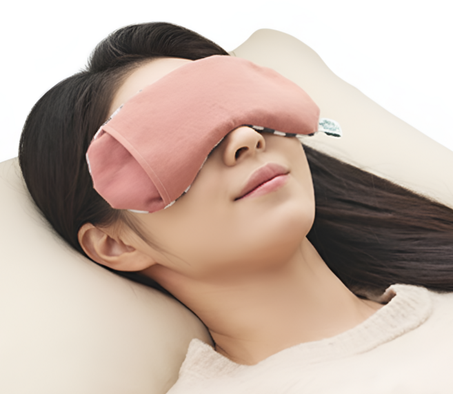 눈 다래끼 눈찜질팩 안구건조 수면안대 온열안대 눈찜질 아이마스크, 파스텔 핑크( L )