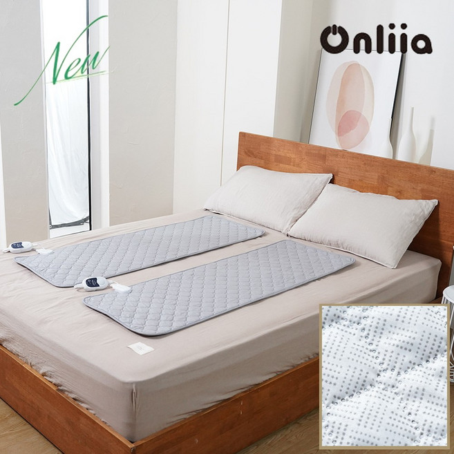 온리아 투어 전기매트 전기요 초경량 프리볼트 M2원단 진드기 카본 탄소 전자파 차단 여행 캠핑 워셔블 휴대용, M/미디엄 (45x100), 그레이