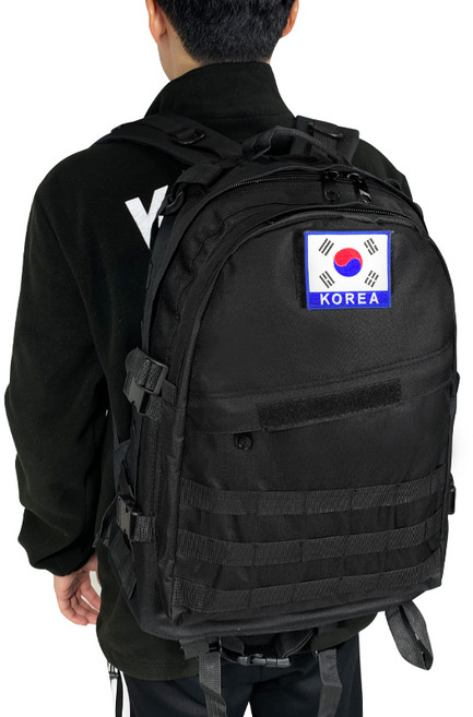 메이크잇 밀리터리 군용 사선 백팩 + 태극기 군인 가방 40L