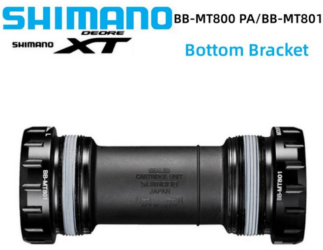 시마노 데오레 XT BB MT800/MT801 자전거 하단 브래킷 스레드 프레스 타입 BB MT800 PA BB M8000 M7000 자전거 부품용, 1개, 03 MT800 PA