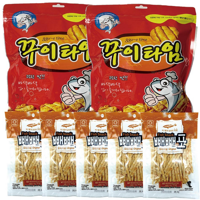꾸이타임150g 빼빼어포 24g 세트, 150g