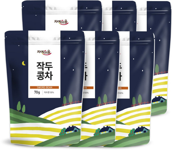 차예마을 국내산 작두콩차 70g.., 1개입, 70g, 6개