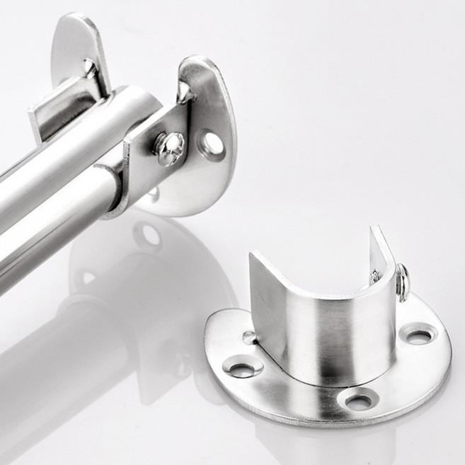 옷장행거 받침대 장농 옷걸이봉 지지대 가구 고정 바 받침 장롱 행거 스텐 봉걸이 소켓, 25mm