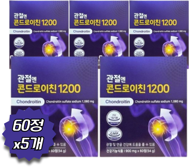 주영엔에스㈜ 관절엔 콘드로이친 1200, 60정, 5개