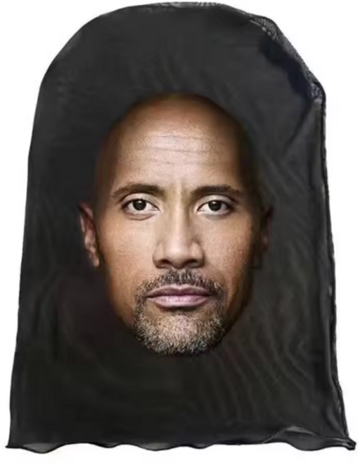 칸예마스크 캐릭터가면 복면마스크 가면 쓸데없는선물 칸예복면, 드웨인존슨, 1개