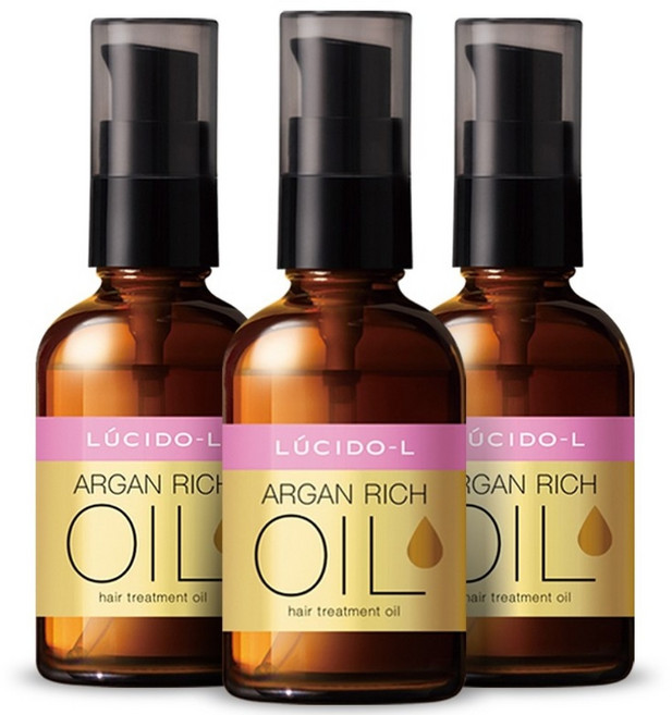 루시도엘 아르간 트리트먼트 헤어 오일, 60ml, 3개