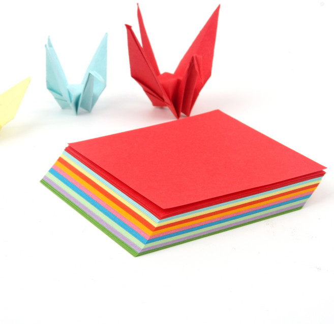 학종이 색종이 100매 10cm 컬러 종이접기 만들기용, 1팩, 10색