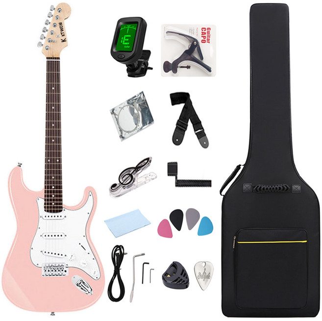 케이투엠 입문용 일렉 기타, 핑크, 1개