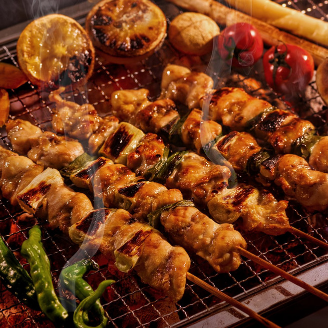 닭꼬치 파닭 삼겹팽이말이 염통 양꼬치 캠핑 바베큐 구이, 삼겹팽이말이꼬치 x 5개, 1