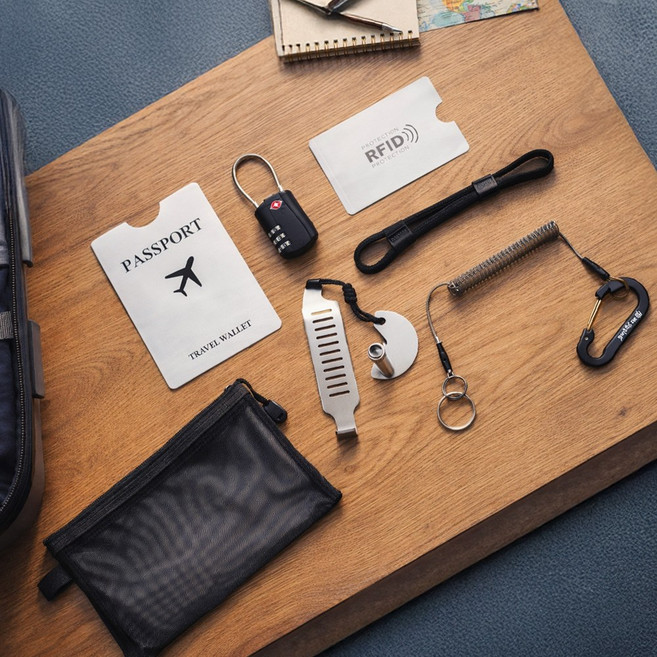스내피 도난방지 여행 안전 용품 키트