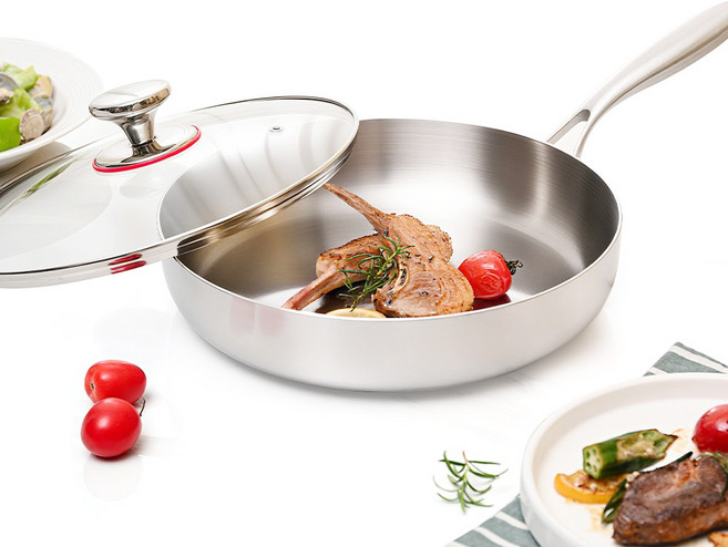 스피세프 316 스텐 통5중 프라이팬 인덕션 후라이펜, 1개, 28cm