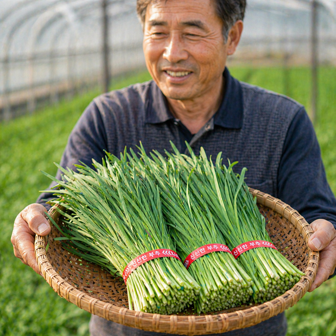 야채삼촌 국내산 부추, 1개, 4kg