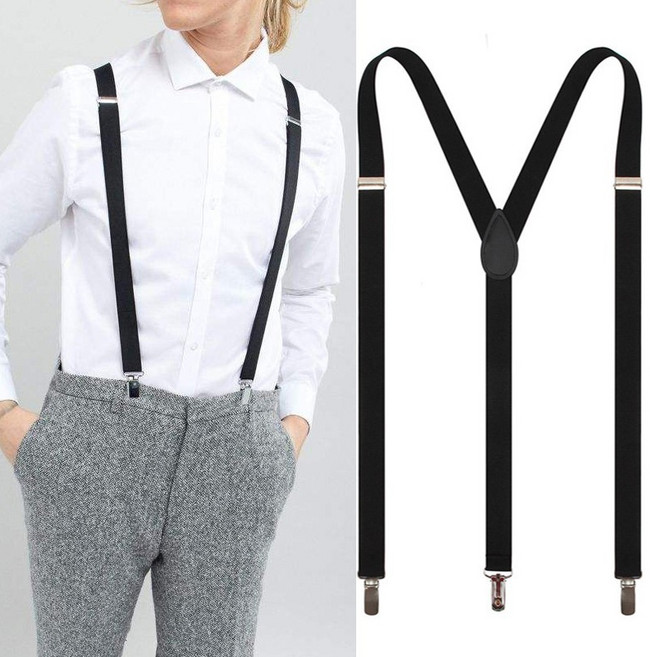 루나버블 남녀공용 베이직 무지 멜빵 7color [폭 2.5cm] 성인 남자 여자 남성 여성 중년 학생 청소년 행사 결혼식 촬영 멜빵 벨트 서스펜더