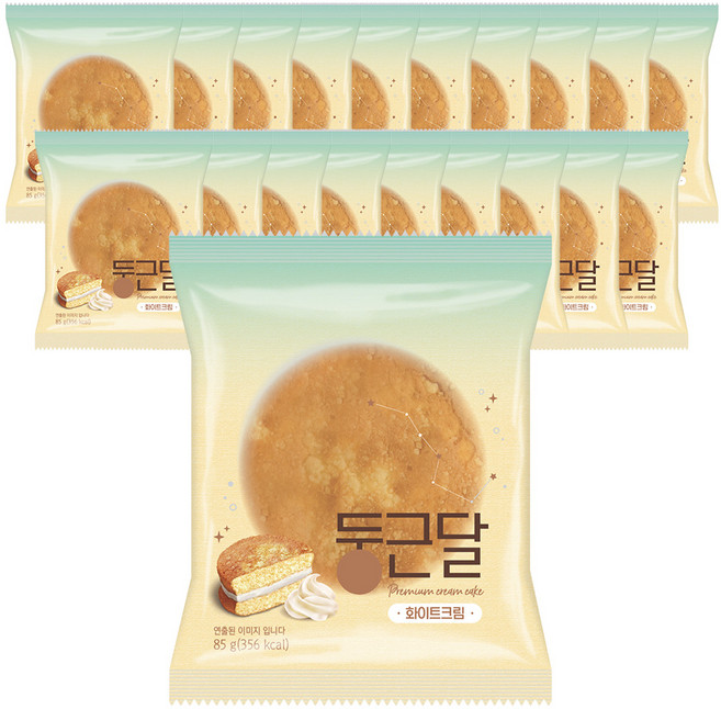 둥근달 화이트크림빵85g X20봉, 20개, 85g