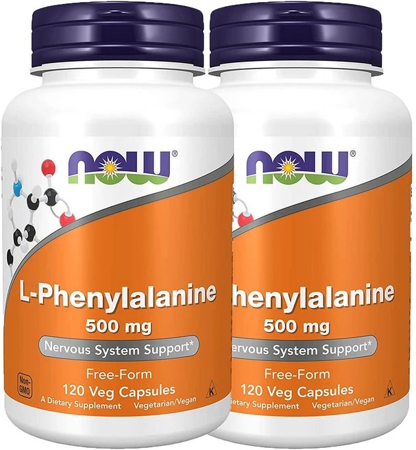 나우푸드 L-페닐알라닌 500mg 베지 캡슐, 120정, 2개 - 쿠팡
