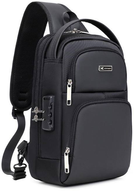 남성용 대용량 도난방지 여행용 슬링백