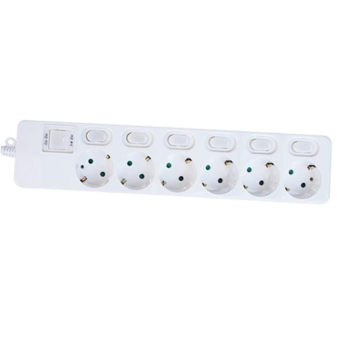 신성전기산업 다조아 멀티탭 6구 개별 5M yg5*1519hy, 1개, 1, 본상품선택