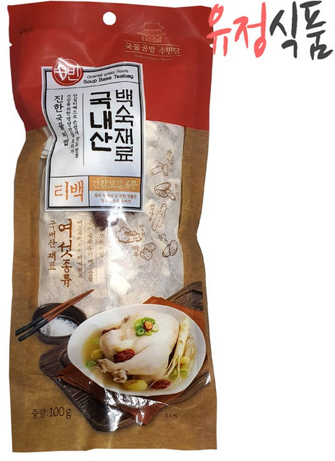 조은약초 수빈 백숙 재료 티백, 100g, 1개