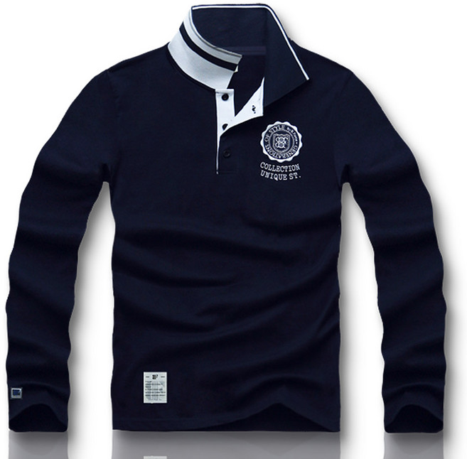 블루포스 레트로 긴팔카라티 베이직 나염 남자 티셔츠 남성 봄 가을 골프티 단체티 남녀공용 커플티 [국내생산]