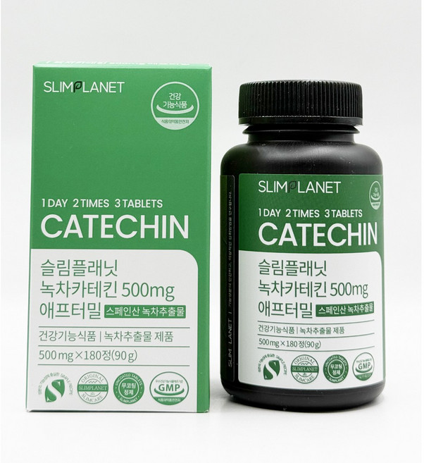 슬림플래닛 녹차카테킨 500mg 애프터밀, 180정, 1개