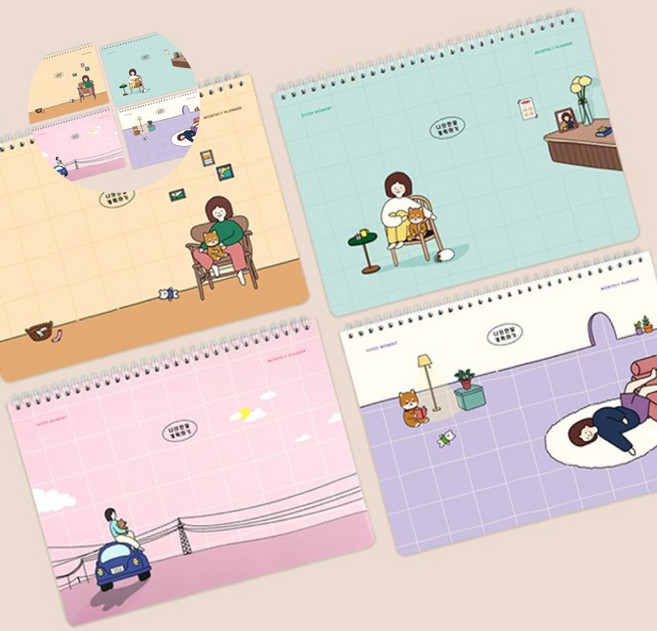 핑크풋 보리 먼슬리 플래너, 단품