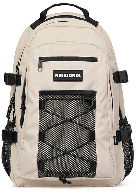 NEIKIDNIS 網眼繩後背包, 淺米色