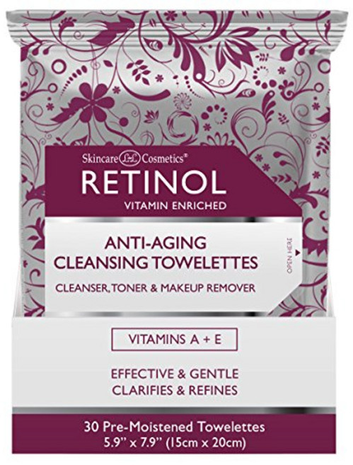 뉴트로지나 레티놀 안티-에이징 클렌징 타월렛, 30매입, 1개