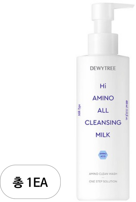 듀이트리 하이 아미노 올 클렌징 대용량 밀크, 400ml, 1개
