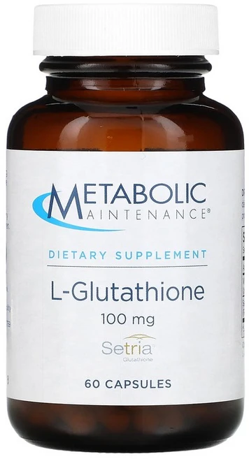 Metabolic Maintenance (메타볼릭 메인터넌스) l-글루타치온 100mg 캡슐 60정, 1개 - 쿠팡
